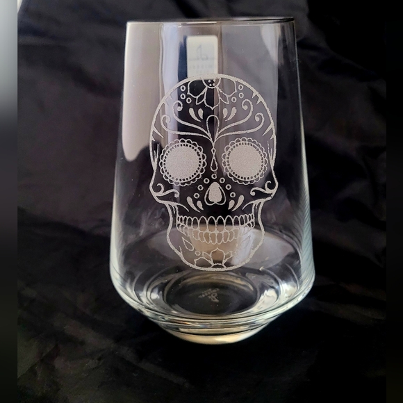 Día de los Muertos ~ Day of the Dead Wine Glass - Picture 6 of 7